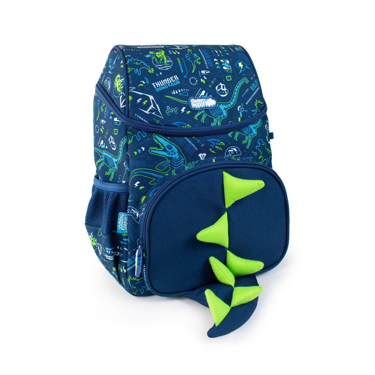 Ba Lô Đi Học Đi Chơi Có Nón Hoodie Thundersaur CLEVER HIPPO BT3111/BLUE