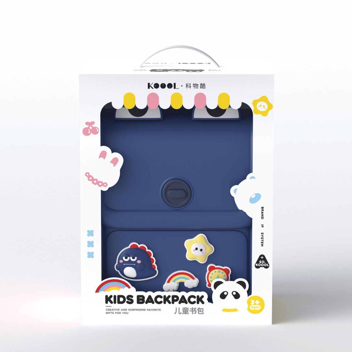 Ba Lô Đi Học, Đi Chơi Kèm Charm Cute Xanh Cool Ngầu KOOOL K87/BLUE