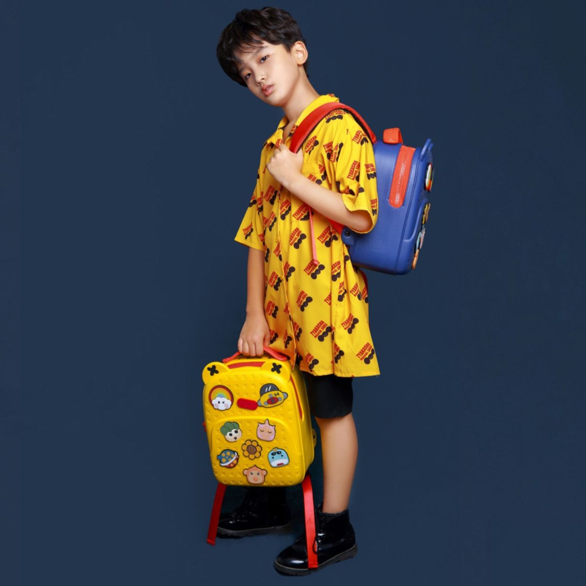 Ba Lô Đi Học, Đi Chơi Kèm Charm KOOOL Vàng KBP16/YELLOW