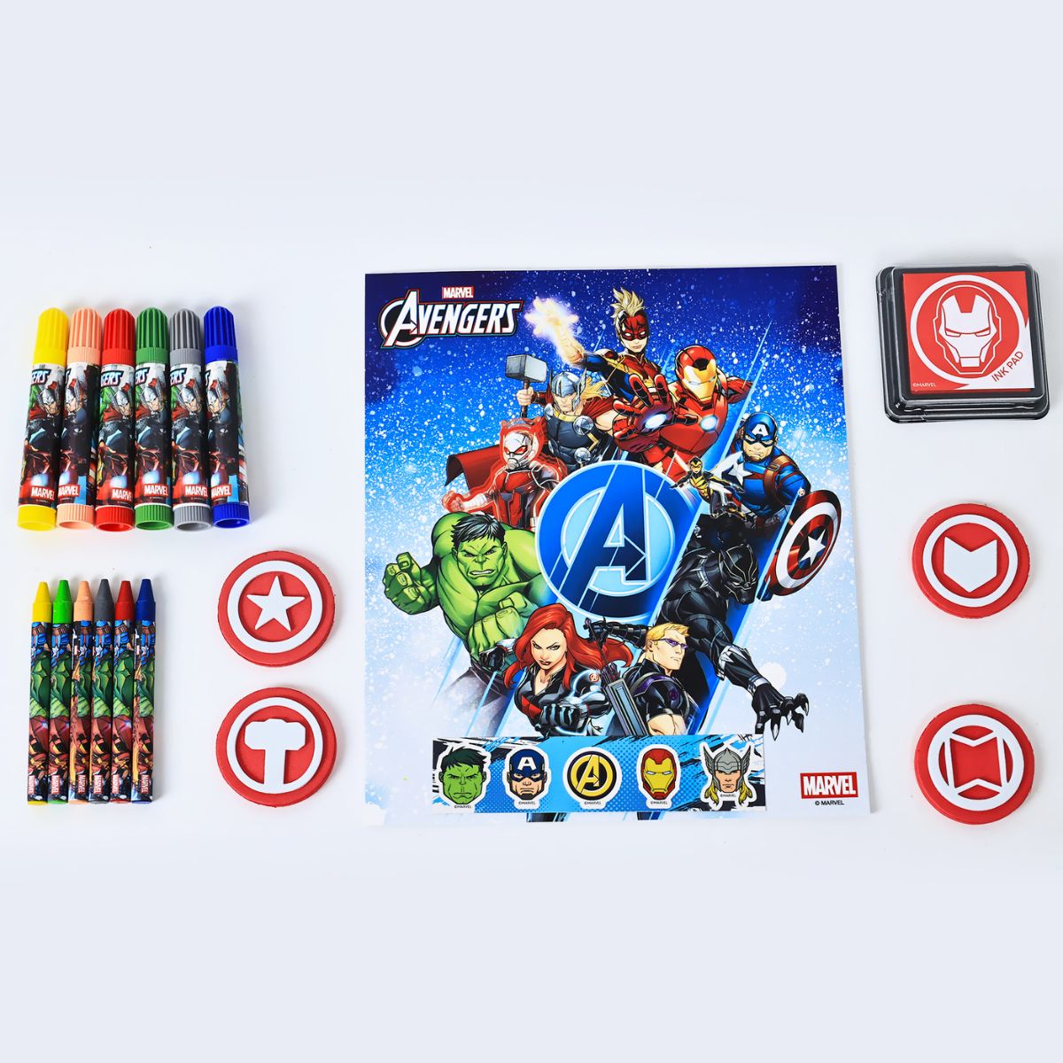Ba Lô Đồ Chơi, Bút Màu Trang Trí Avengers RED RIDGE 100693