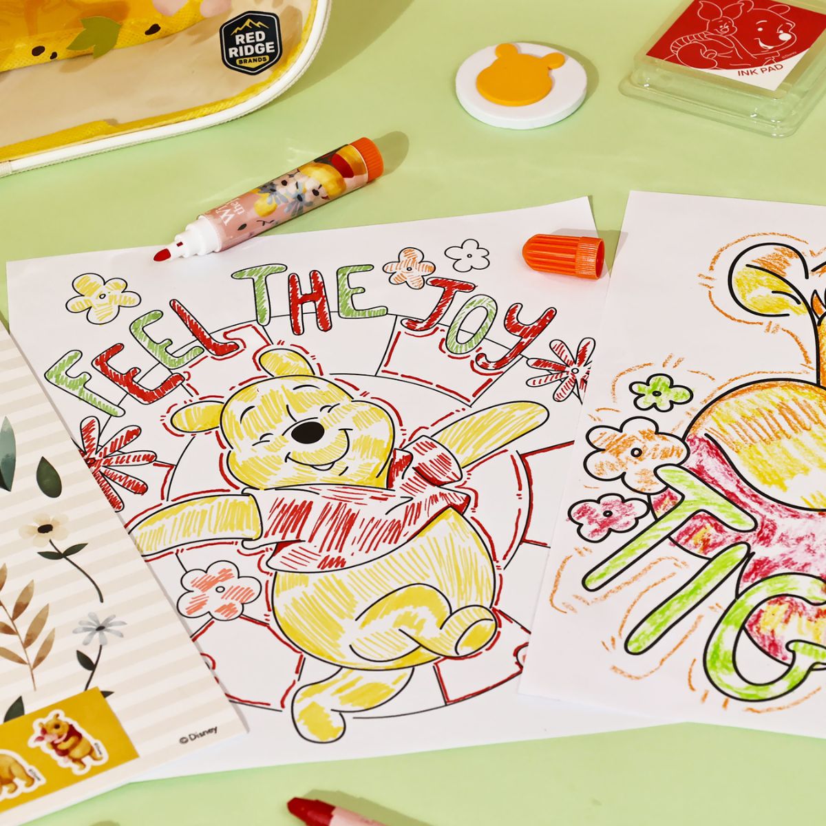 Ba Lô Đồ Chơi, Bút Màu Trang Trí Winnie The Pooh RED RIDGE 100692