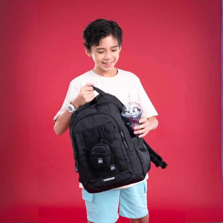 Balo Đi Học, Đi Chơi Dynamic Đen Shadow CLEVER HIPPO BDY6203