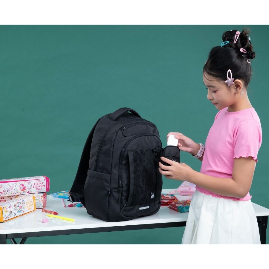 Balo Đi Học, Đi Chơi Dynamic Đen Shadow CLEVER HIPPO BDY6203