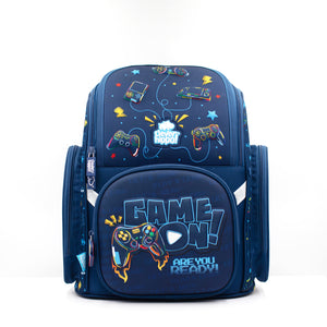 Balo Đi Học Fancy Game News Xanh CLEVER HIPPO BG1233