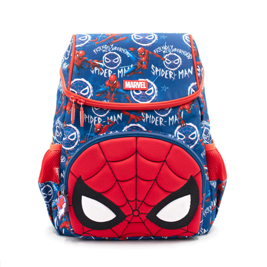 Balo Đi Học, Đi Chơi Hoodie Người Nhện Spider-Man Xanh Clever Hippo Bls3108
