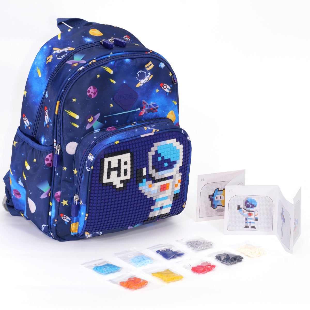 Balo Đi Học, Đi Chơi Futuristic Kids Xanh Indigo Upixel U21-001