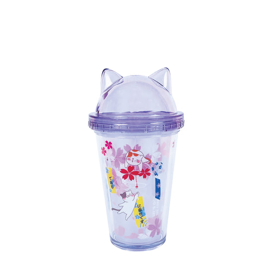 Ly nhựa Clever Cup Happy Cat Tím CLEVER HIPPO PCUP07