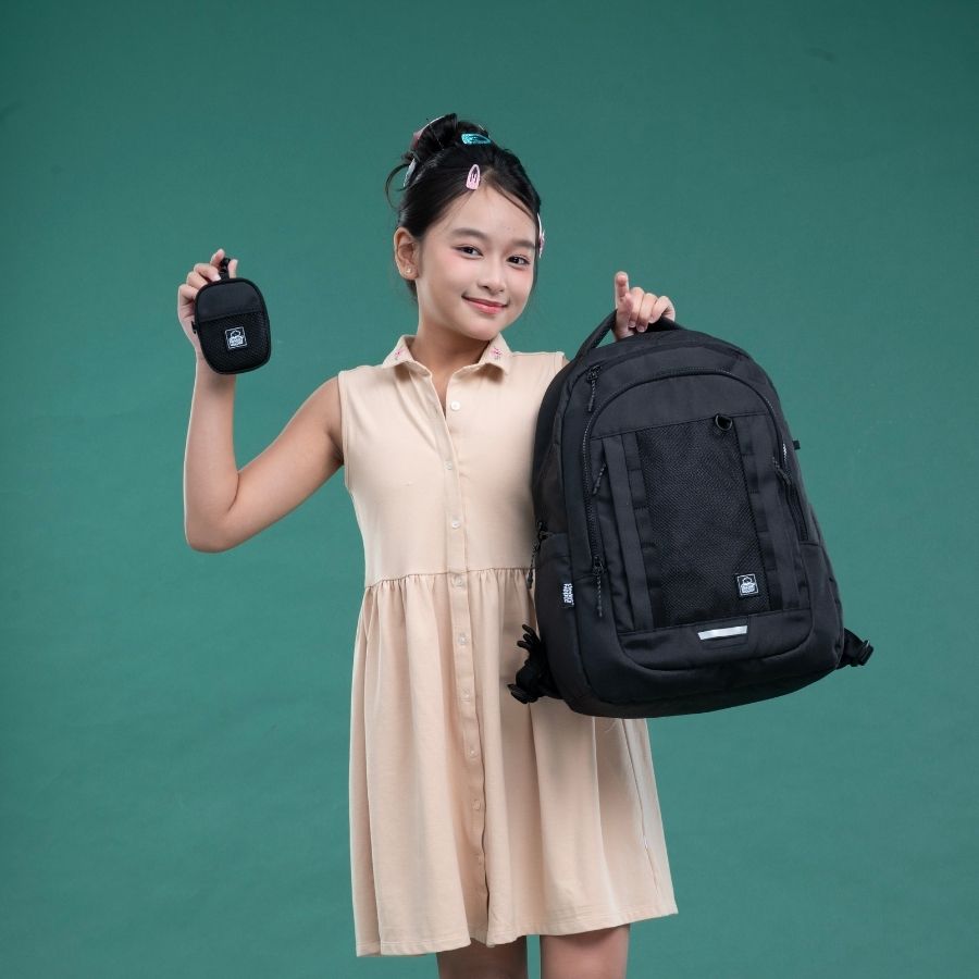 Balo Đi Học, Đi Chơi Dynamic Đen Shadow CLEVER HIPPO FS-BDY6203/BLACK