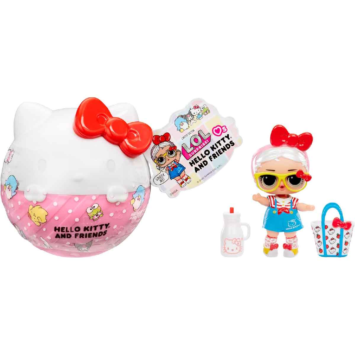 Đồ Chơi Banh Búp Bê Mèo Hello Kitty Và Các Bạn LOL SURPRISE 523840-EUC