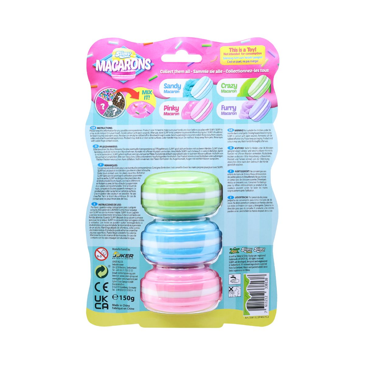 Đồ Chơi Bánh Macaron 3 Màu Thỏa Sức Sáng Tạo SLIMY 33811