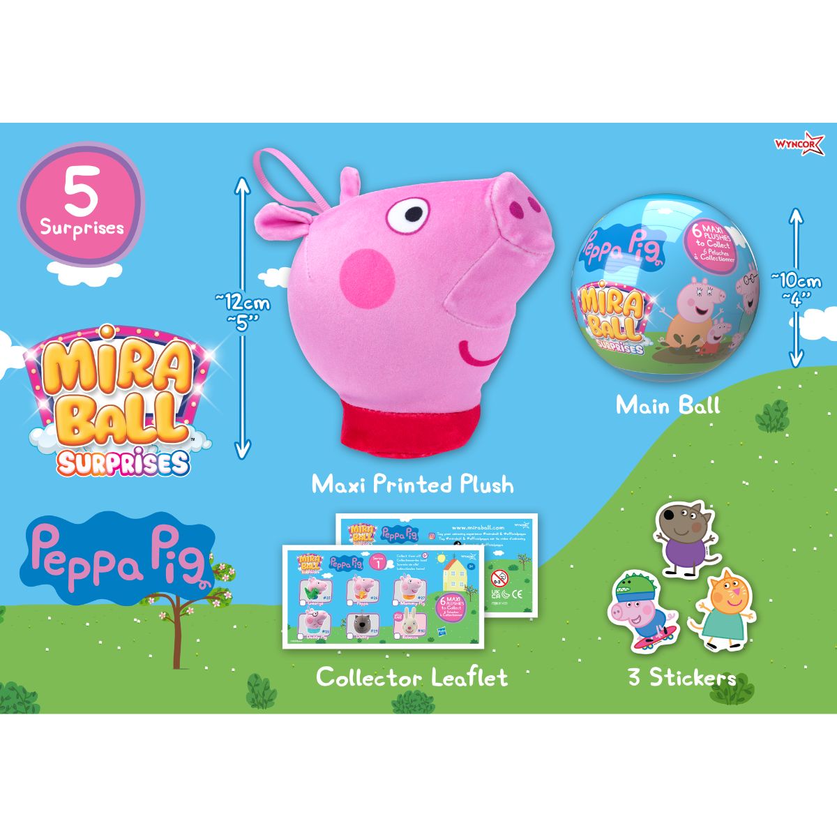 Đồ Chơi Banh Miraball Thú Bông Heo Peppa MIRABALL SURPRISES M14442