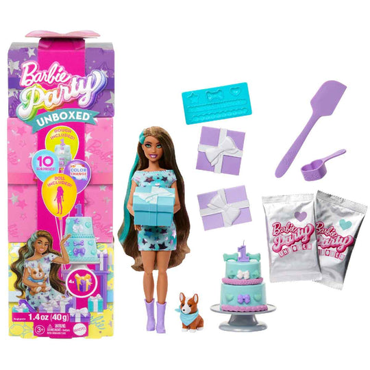 Búp Bê Barbie Và Bữa Tiệc Sinh Nhật Vui Vẻ - Xanh Lấp Lánh BARBIE JFG68