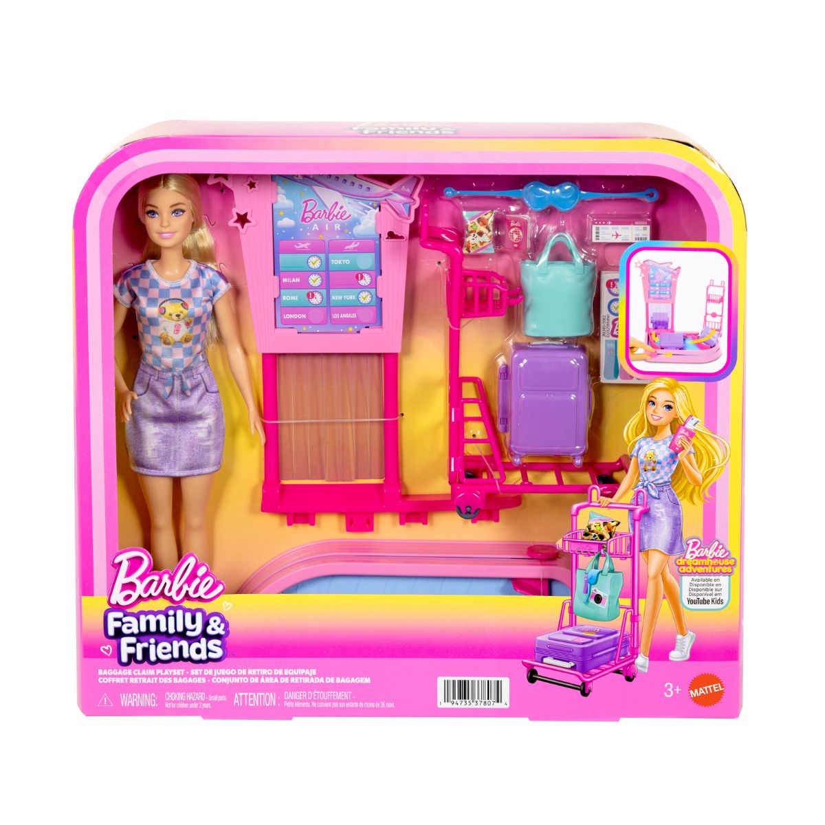 Đồ Chơi Barbie Và Hành Trình Du Lịch Vui Nhộn BARBIE JMJ49