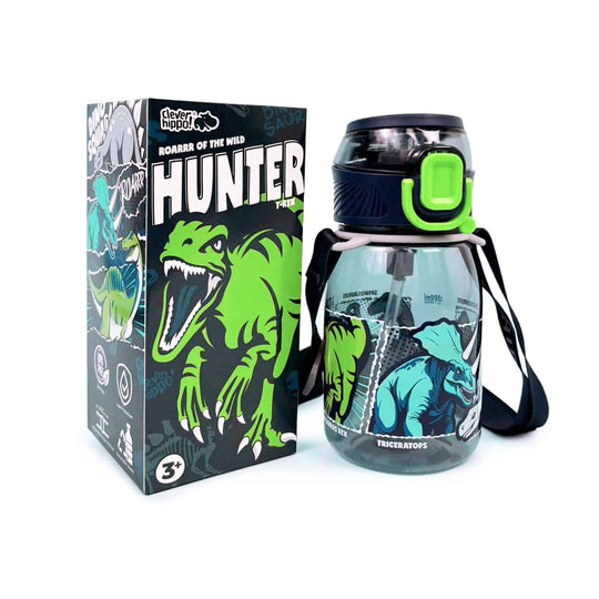 Water bottle with strap Dino Warriors CLEVERHIPPO WB03