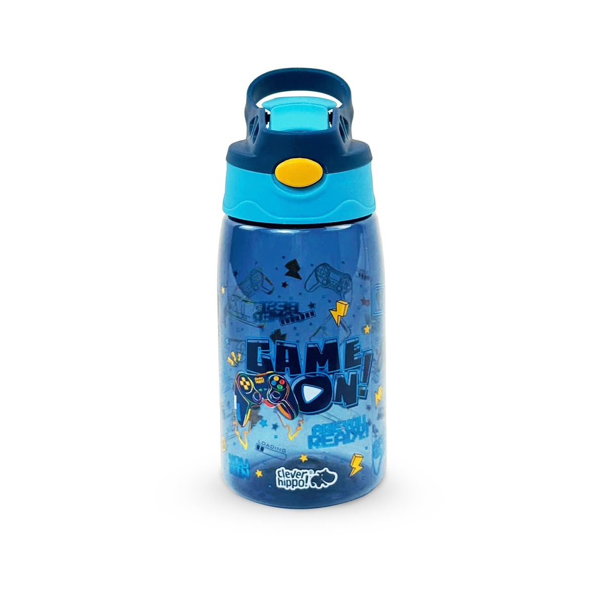 Bình Nước Nhựa Ống Hút Gập Game News CLEVERHIPPO WB04/BLUE