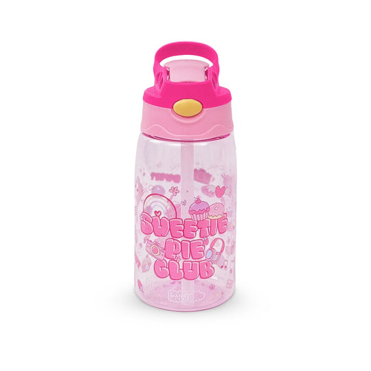 Bình Nước Nhựa Ống Hút Gập Sweetie Pie Club CLEVER HIPPO WB04/LIGHTPINK