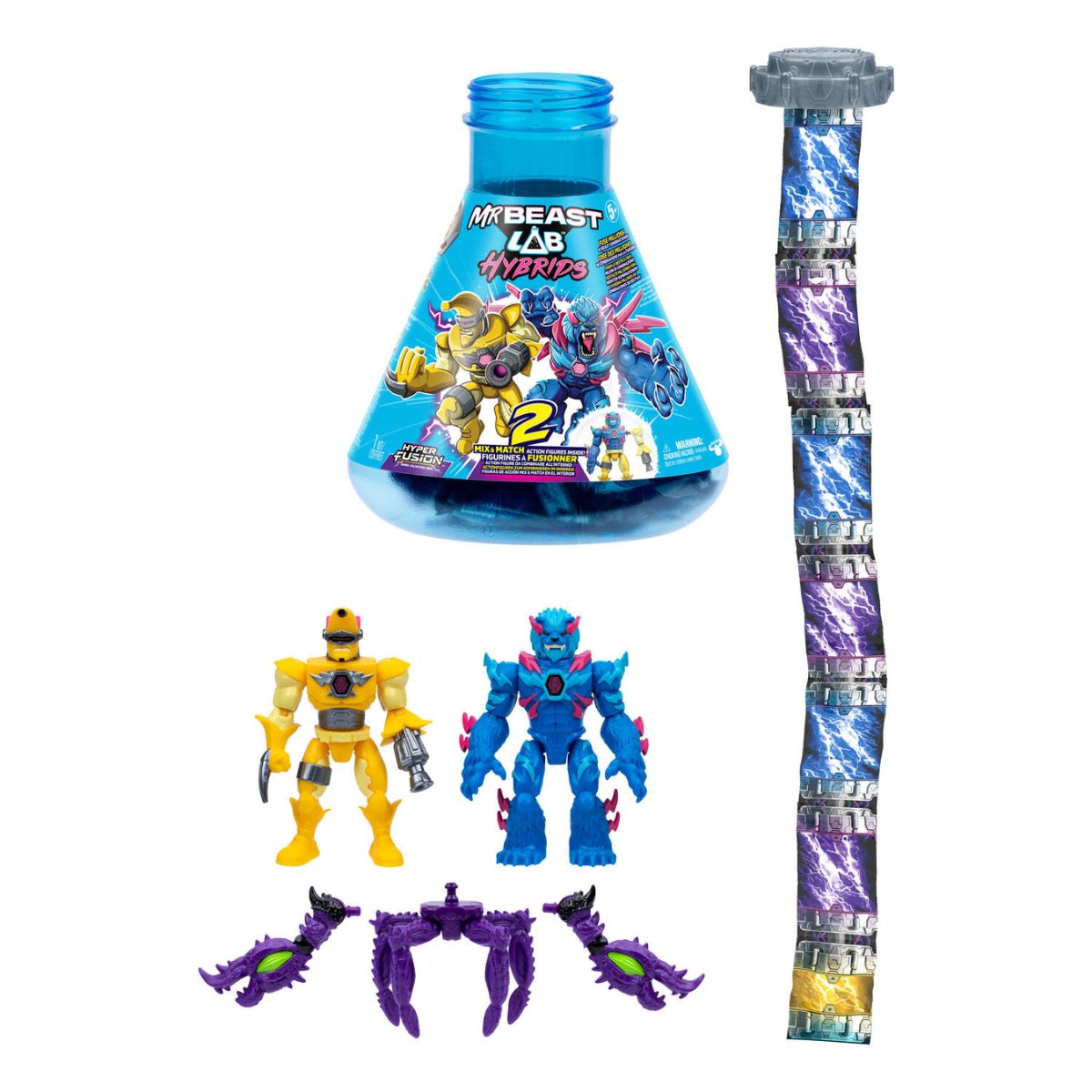 MRBEAST LAB Hybrids Wave 2 Test Tube Toy – 2 Hybrid Creatures 24906