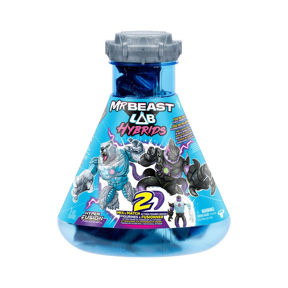 MRBEAST LAB Hybrids Wave 2 Test Tube Toy – 2 Hybrid Creatures 24906