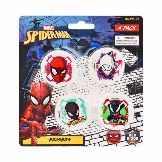 Bộ 4 Cục Gôm Spider Man RED RIDGE 100861