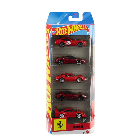 Đồ Chơi Bộ 5 Siêu Xe Đua Ferrari HOT WHEELS JLN12