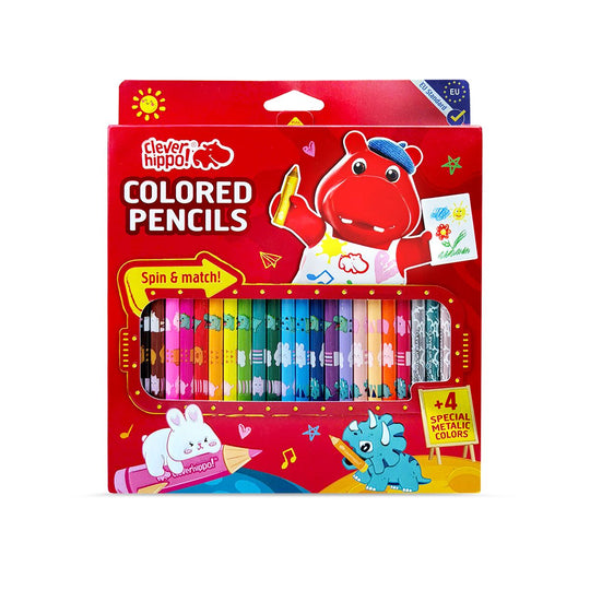Bộ Bút Chì Màu Creative Extra Metalic - 24 Màu CLEVER HIPPO COPEN2402
