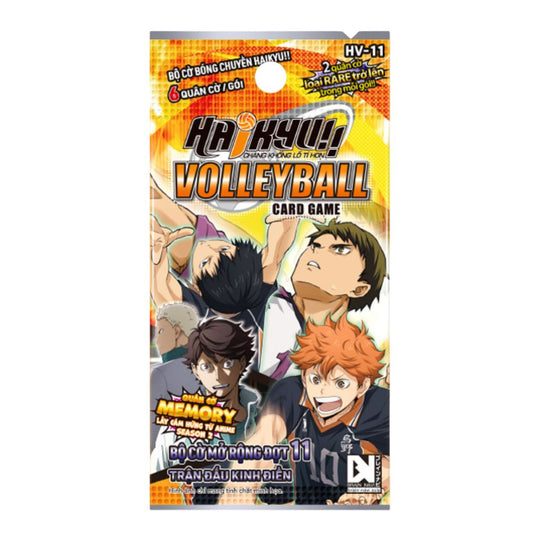 Đồ Chơi Bộ Cờ Bóng Chuyền Haikyu Bộ Cờ Mở Rộng Đợt 11 Trận Đấu Kinh Điển TRADING CARD HV-11