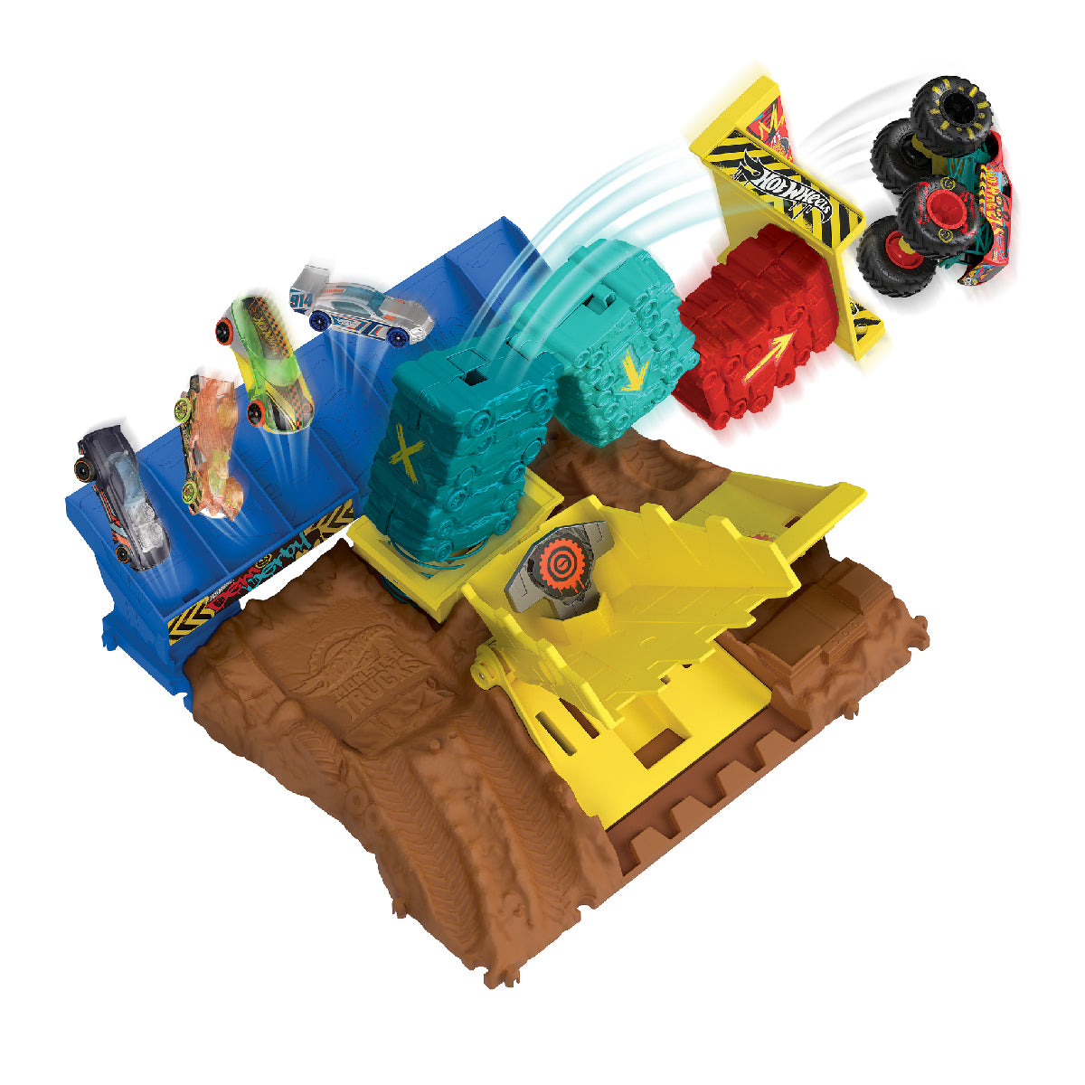 bo-dau-truong-hw-monster-trucks-danh-do-toa-thap-hot-wheels-hnb92-02