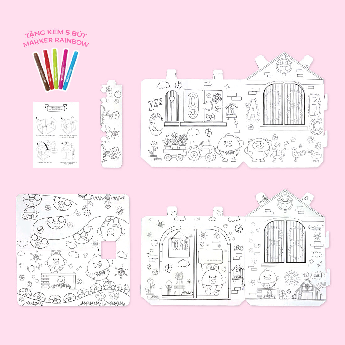 Đồ Chơi Trẻ Em: Bộ DIY Lắp Ráp Mô Hình 3D The Arch House CLEVERHIPPO CJP01-HOUSE