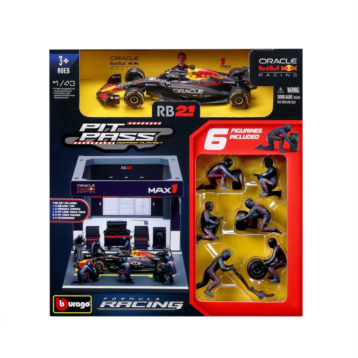 Đồ Chơi Bộ Đồ Chơi 1:43 Oracle Red Bull Racing RB21 (2025) MAISTO 01-18-38459