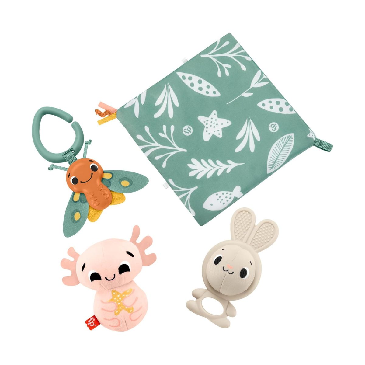 Bộ Đồ Chơi 4 Món Phát Triển Giác Quan Cho Bé Sơ Sinh FISHER PRICE MATTEL HRB17