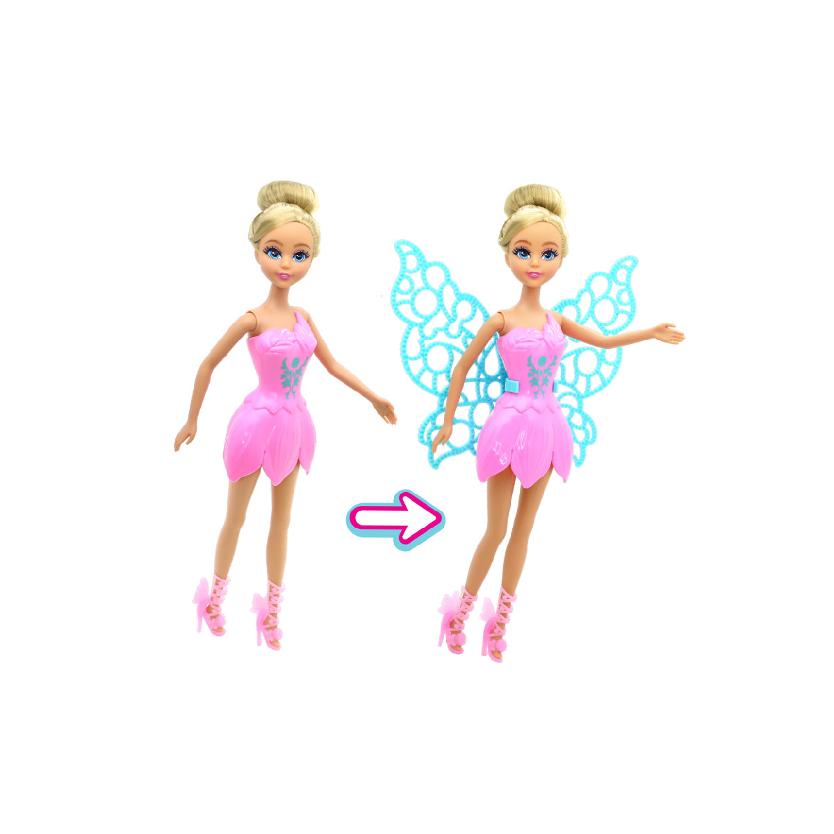 Bộ Đồ Chơi Búp Bê Nàng Tiên Bong Bóng Xanh Dương DREAMEEZ 81046DRE