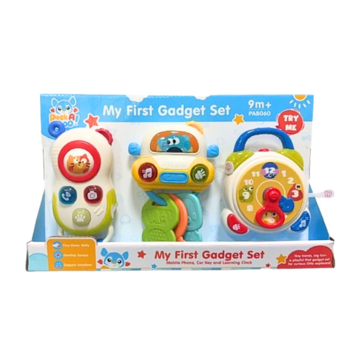 Bộ Đồ Chơi Công Nghệ Đầu Tiên Cho Bé Peek A Boo Pab060