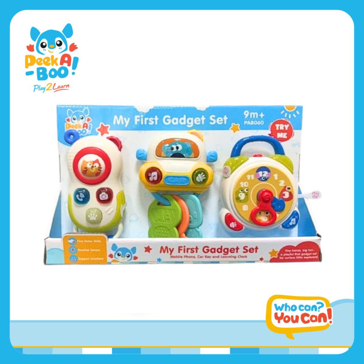 Bộ Đồ Chơi Công Nghệ Đầu Tiên Cho Bé PEEK A BOO PAB060