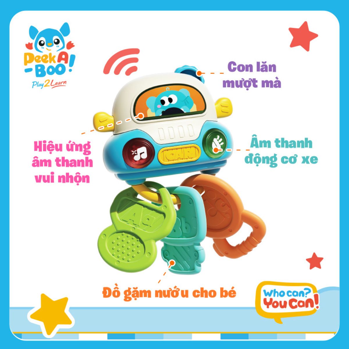 Bộ Đồ Chơi Công Nghệ Đầu Tiên Cho Bé PEEK A BOO PAB060