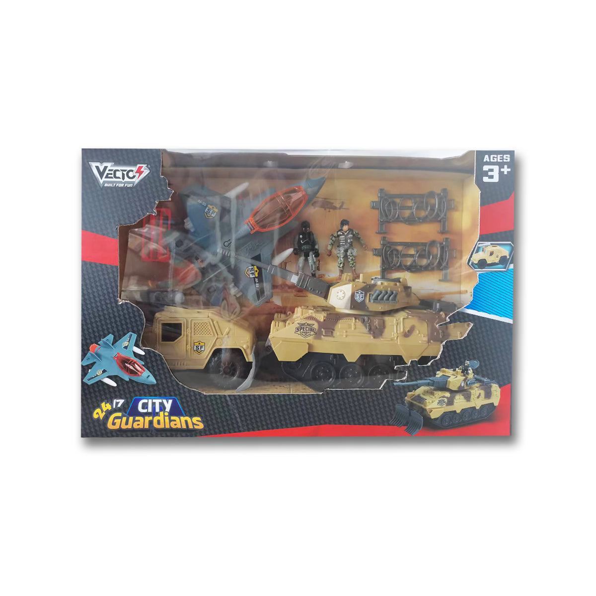 Bộ Đồ Chơi Mô Hình Xe Tăng Và Chiến Đấu Cơ Vecto Vt3109-47