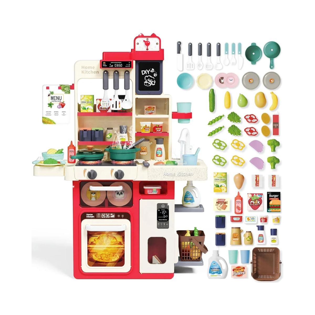 Bộ Đồ Chơi Nhà Bếp Đứng 63 Chi Tiết Sweet Heart Sh60082