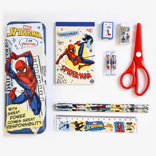 Bộ Đồ Dùng Học Tập 10 Món Spider Man RED RIDGE 100781