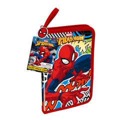 Bộ Đồ Dùng Học Tập Kèm Bút Màu Spider Man RED RIDGE 100891