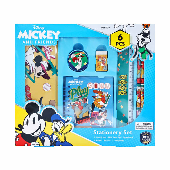 Bộ Đồ Dùng Học Tập Super Cool Mickey & Friends RED RIDGE 100794