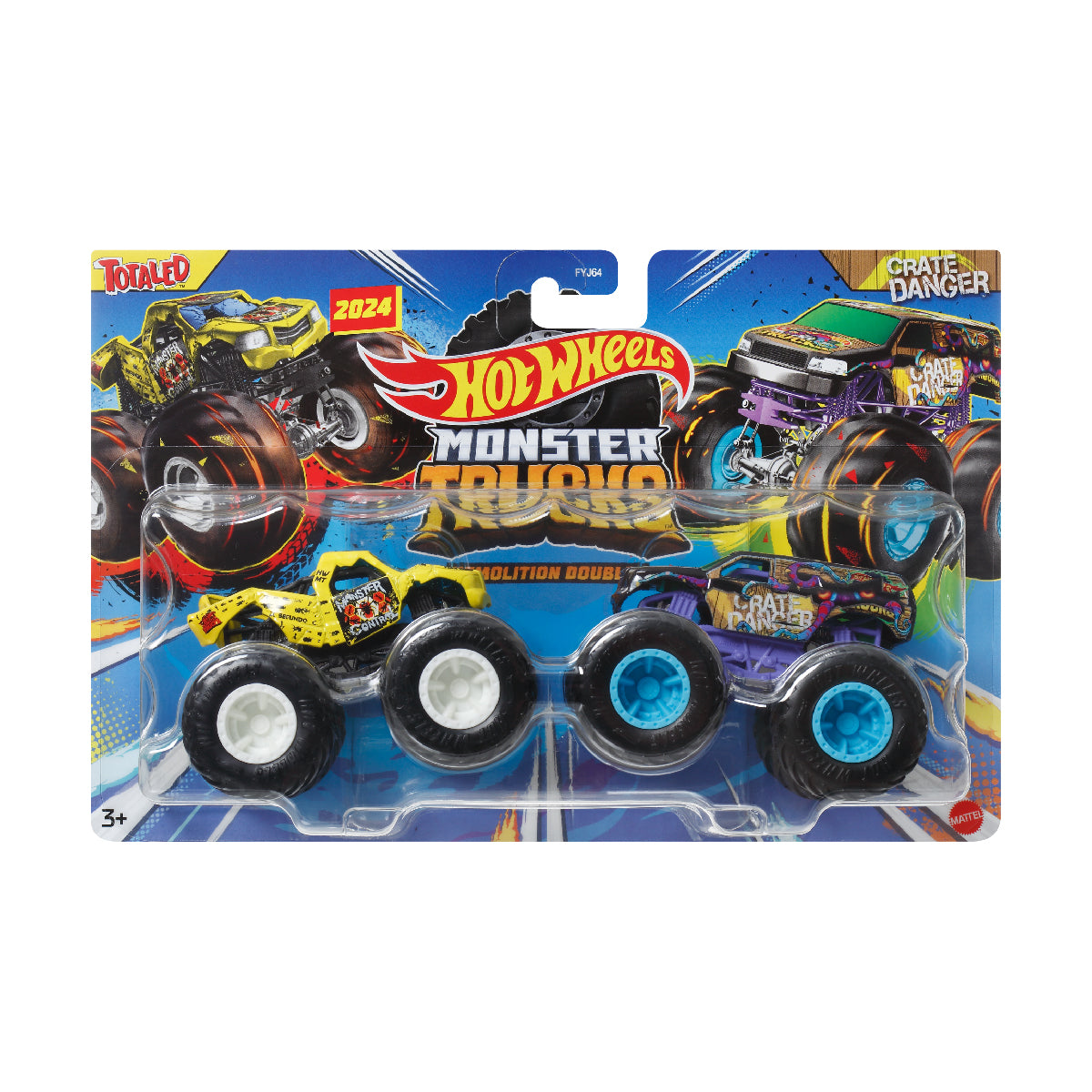 Bộ Đôi Monster Trucks - Siêu Xe Tải Công Phá Hot Wheels Fyj64