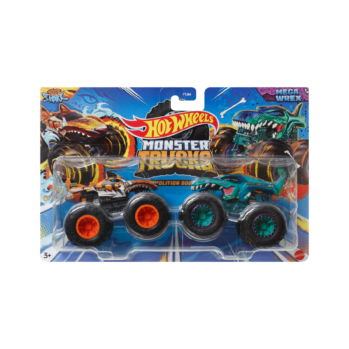 Bộ Đôi Monster Trucks - Siêu Xe Tải Vô Địch Hot Wheels Fyj64