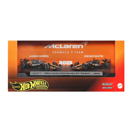 Two-Car F1 Racing Supercar Toy Set 1 McLaren Hot Wheels JMM91/JMM89