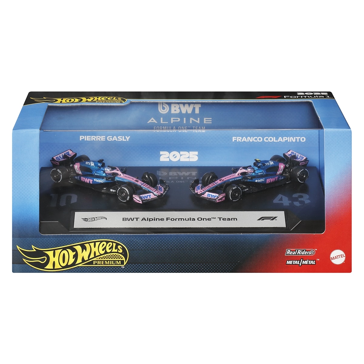 Đồ Chơi Bộ Đôi Siêu Xe Đua F1 Set 6 Alpine HOT WHEELS JMM96/JMM89