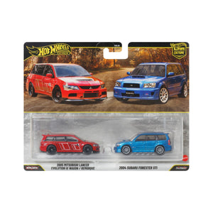 Đồ Chơi Bộ Đôi Siêu Xe Premiums Mitsubishi Lancer HOT WHEELS JHW46/HBL96