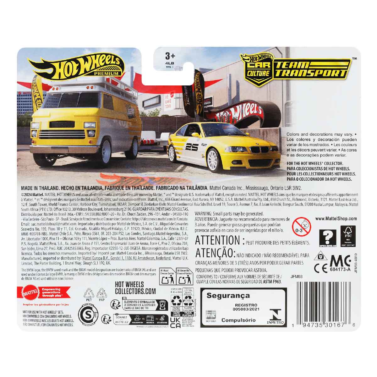 Đồ Chơi Mô Hình Bộ Đôi Siêu Xe LGNDS Team Transport HOT WHEELS JFM93