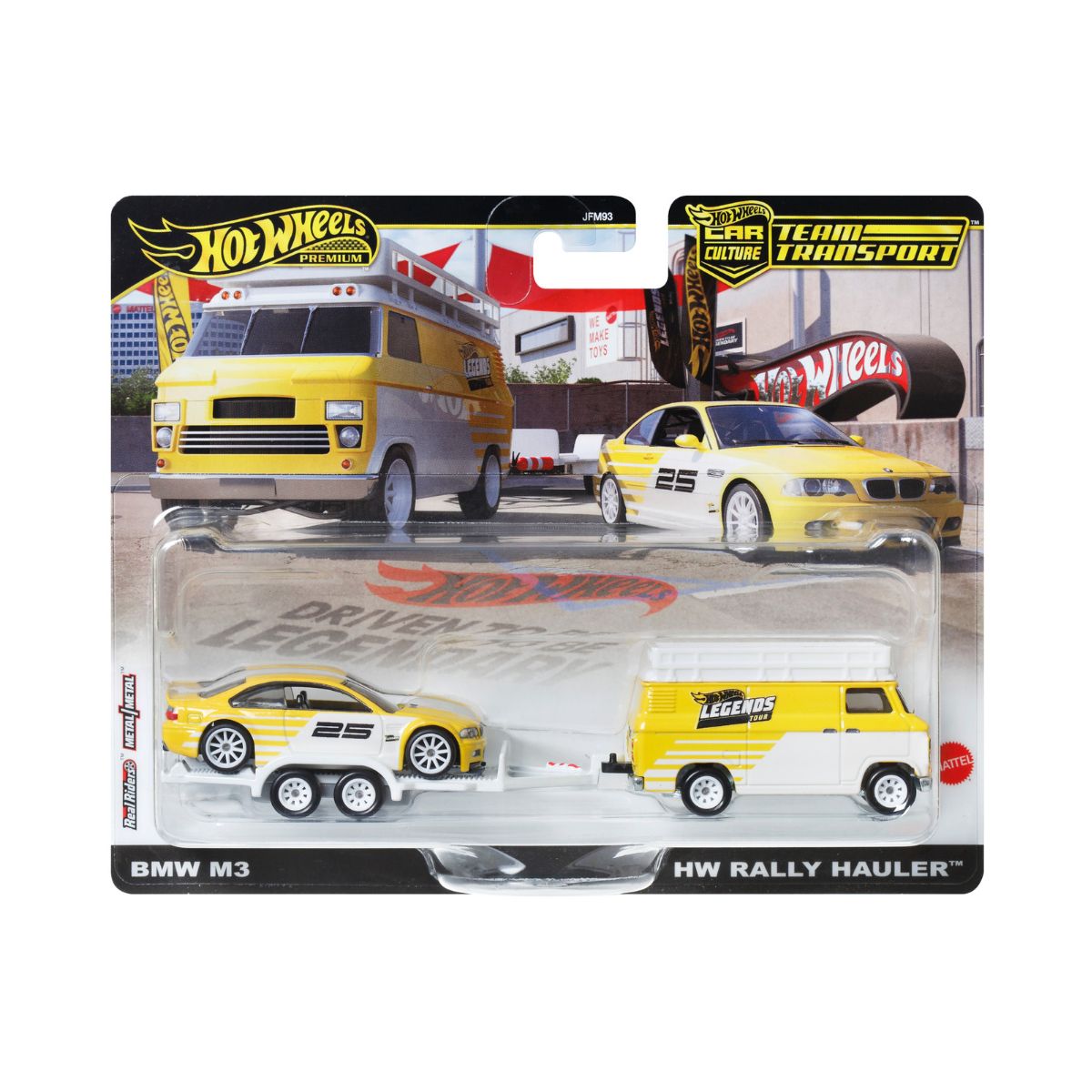 Đồ Chơi Mô Hình Bộ Đôi Siêu Xe LGNDS Team Transport HOT WHEELS JFM93