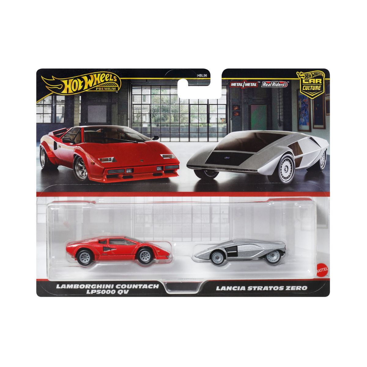 Đồ Chơi Mô Hình Bộ Đôi Siêu Xe Premiums Lancia Stratos Zero HOT WHEELS HBL96