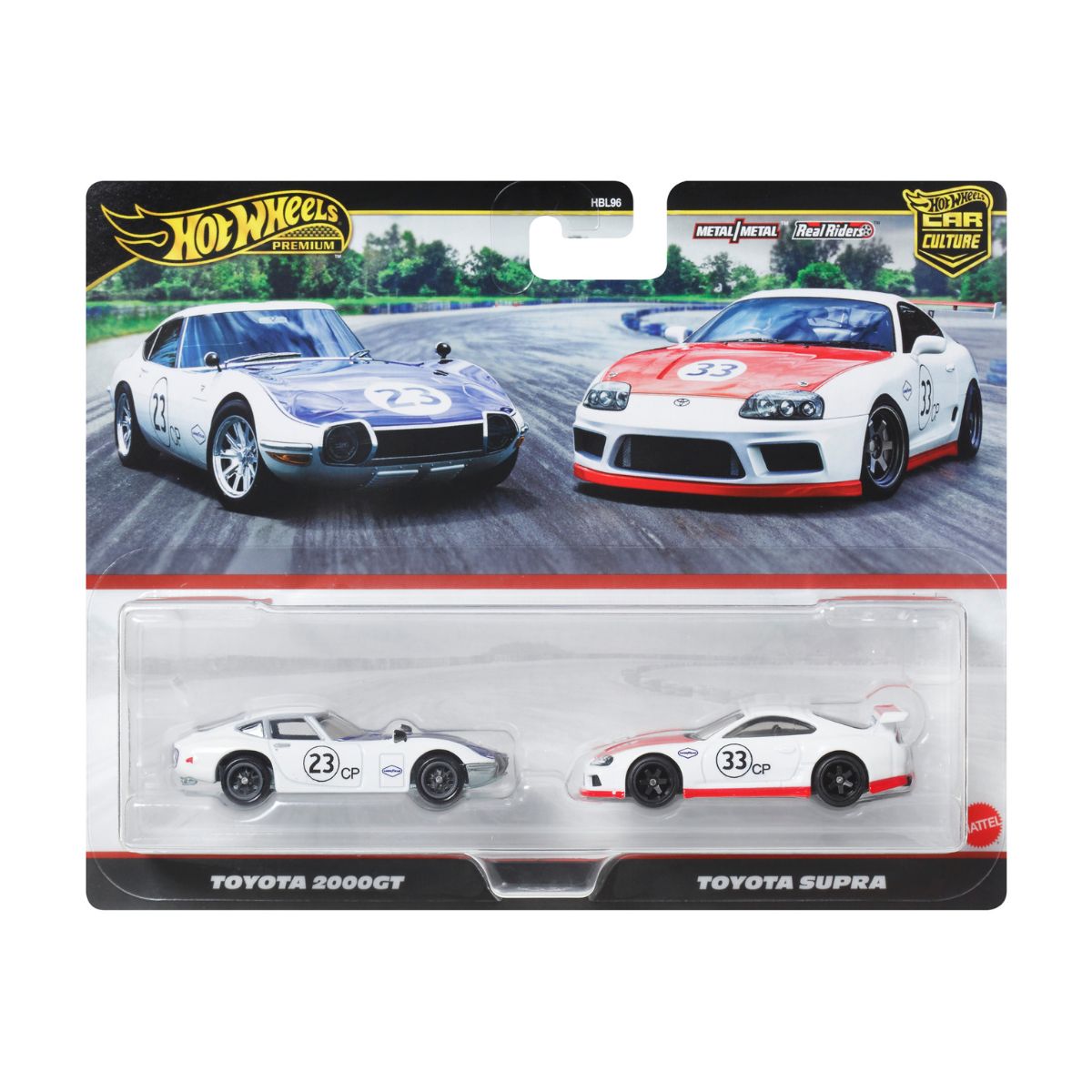Bộ Đôi Siêu Xe Premiums Toyota Supra HOT WHEELS HBL96