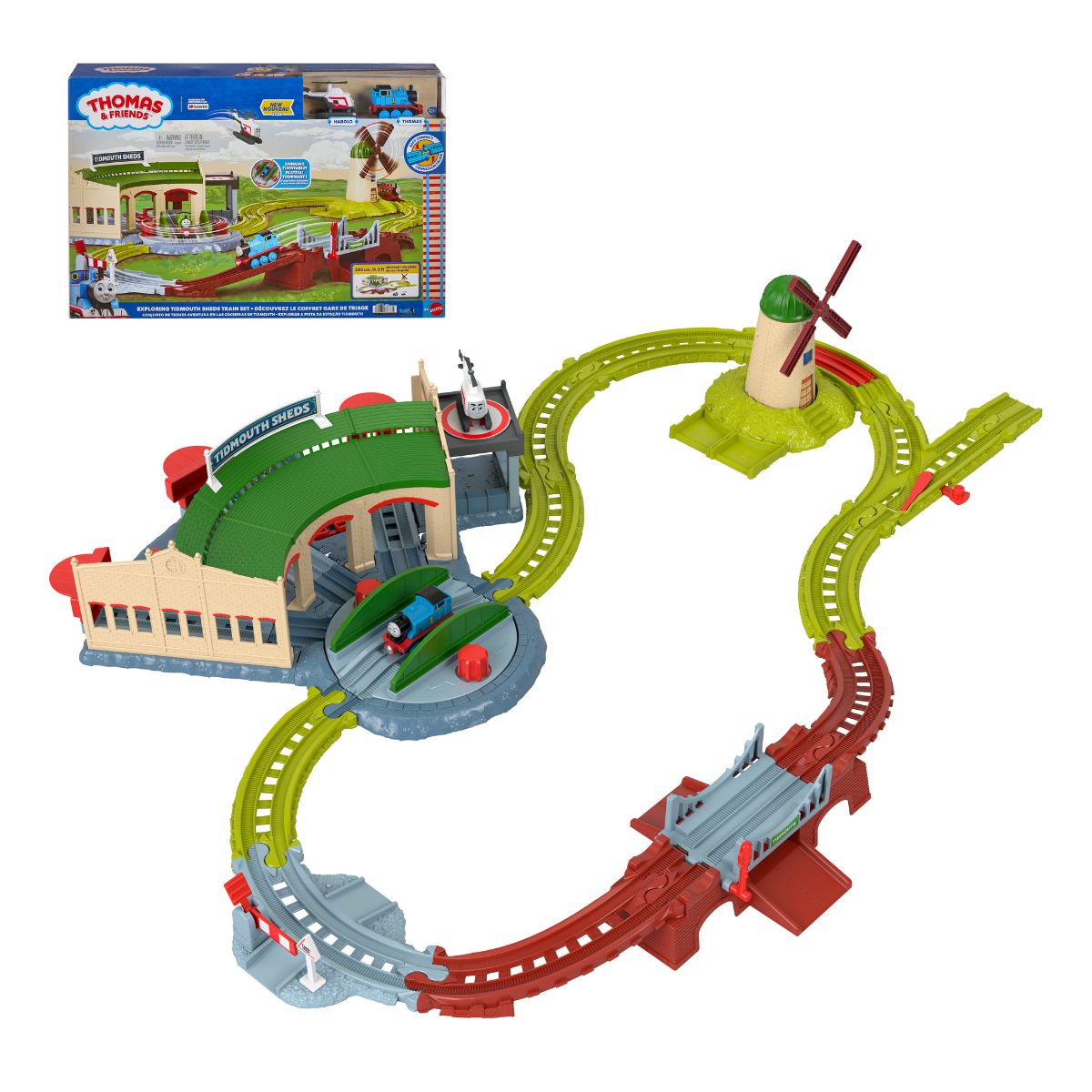 Đồ Chơi Bộ Đường Ray Khám Phá Nhà Ga Tidmouth Cùng Thomas Và Harold THOMAS FRIEND JLL36