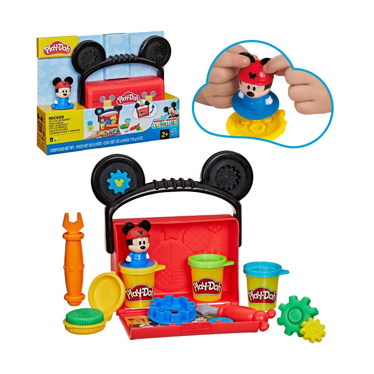 Đồ Chơi Bộ Khuôn Disney - Khu Garage Mickey Vui Nhộn PLAYDOH G3109/G2326
